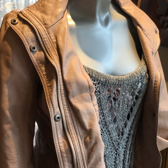 Jessica Simpson Faux Leather Jacket
Very Soft & Pretty in a Sandy Pink. - Picture 7 of 16